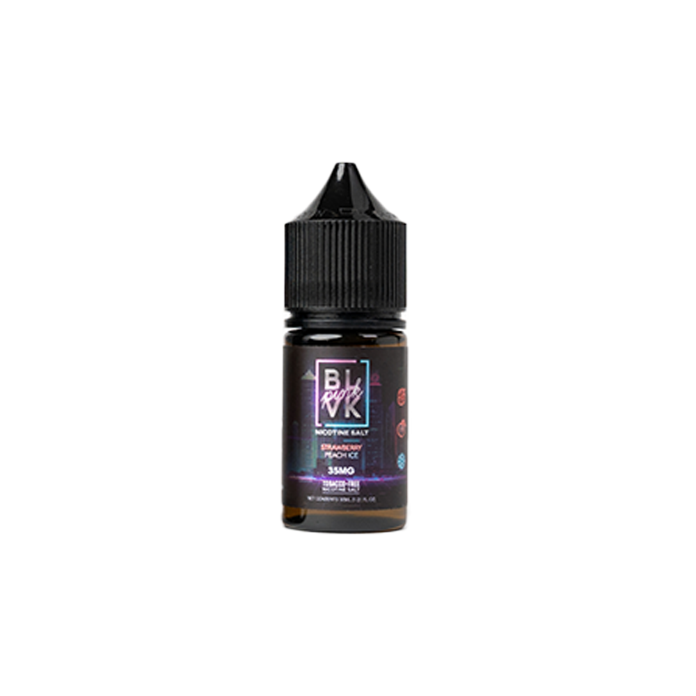 BLVK TFN Salt Series E-Liquid 30mL (Salt Nic)  Strawberr Peach Ice