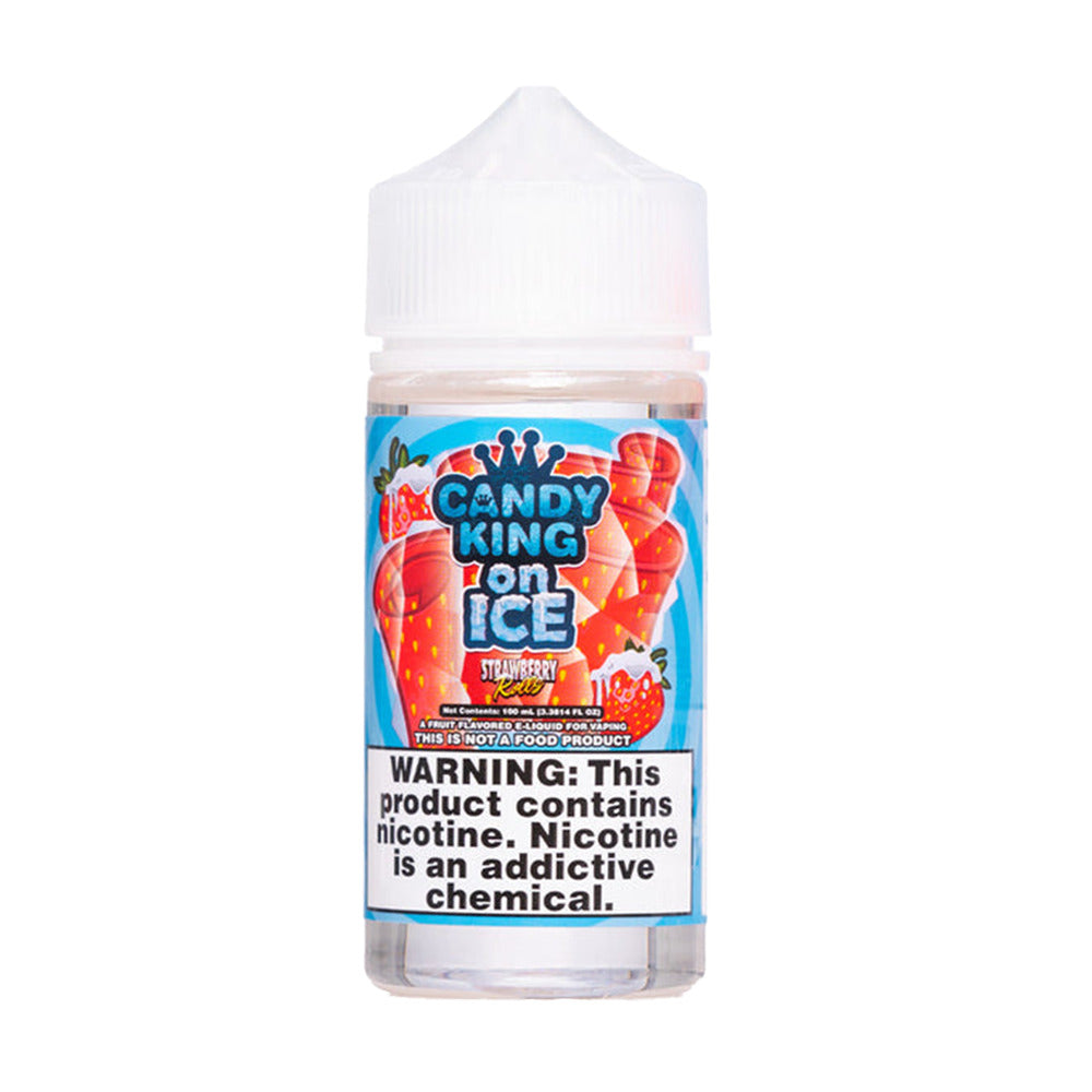 Candy King Series E-Liquid 100mL (Freebase) | 0 mg Strawberry Rolls Iced