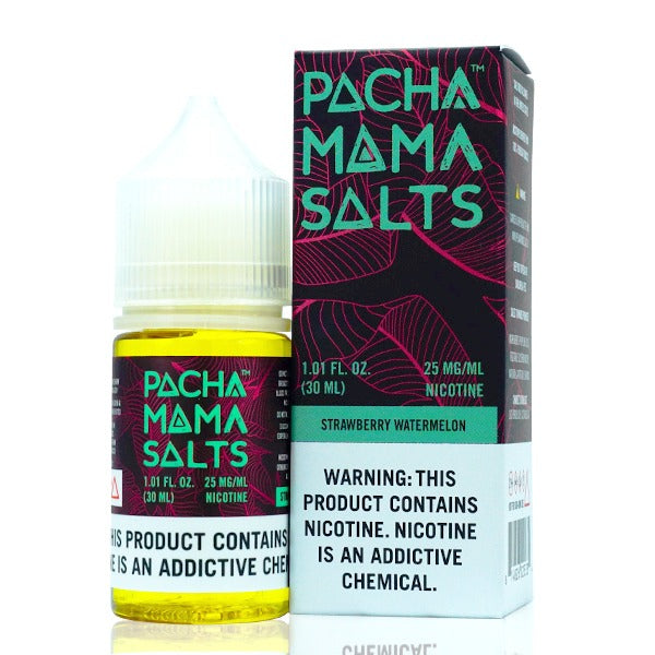 Pachamama TFN Salt Series E-Liquid 25mg | 30mL (Salt Nic) Strawberry Watermelon with Packaging