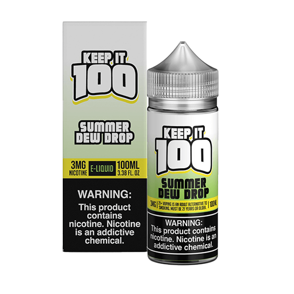 Keep It 100 TFN Series E-Liquid 3mg | 100mL (Freebase) Summer Dew Drop with Packaging