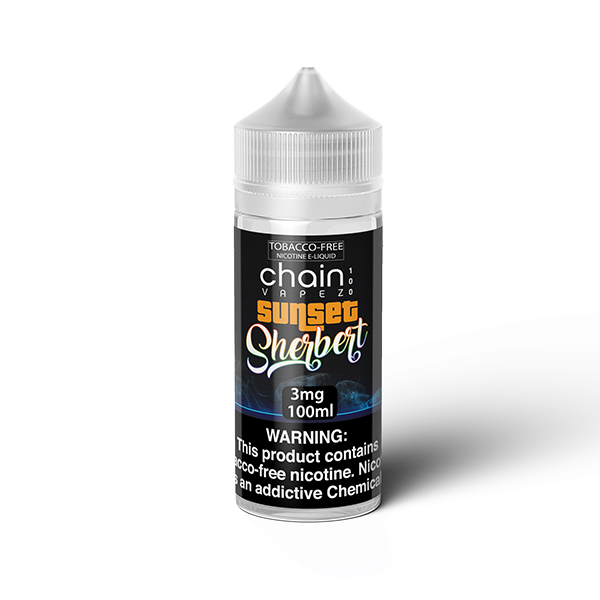 Chain Vapez Series E-Liquid 100mL Sunset Sherbert Bottle