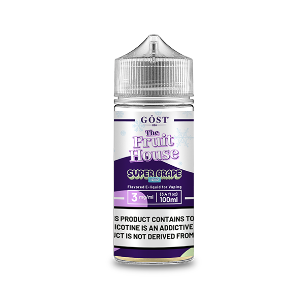 The Fruit House TFN E-Liquid 100mL (Freebase) | 3mg Super Grape Iced