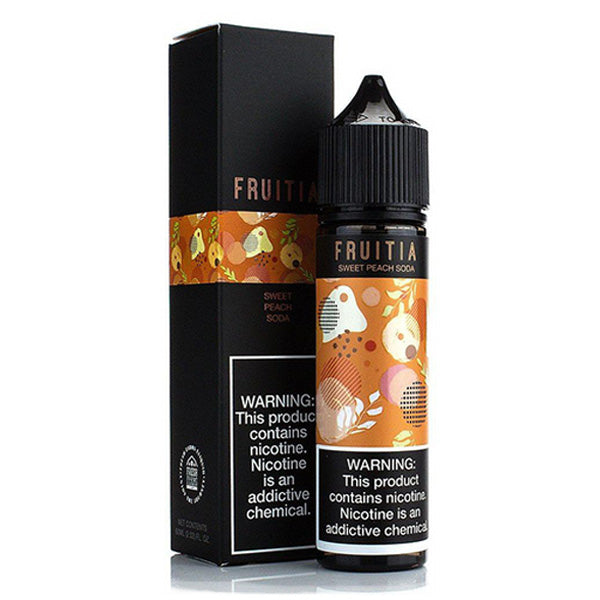 FRUITIA by Fresh Farms E-Liquid 60mL (Freebase) | 0mg Sweet Peach with packaging