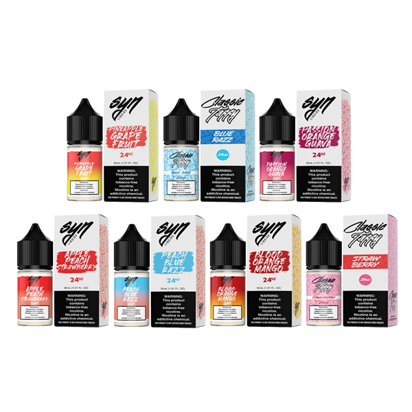 Syn Liquids Salt Series E-Liquid 30mL Group Photo