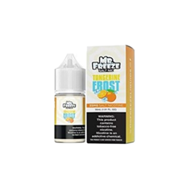 Mr. Freeze TFN Salt Series E-Liquid 30mL (Salt Nic) | 35mg Tangerine Frost with packaging