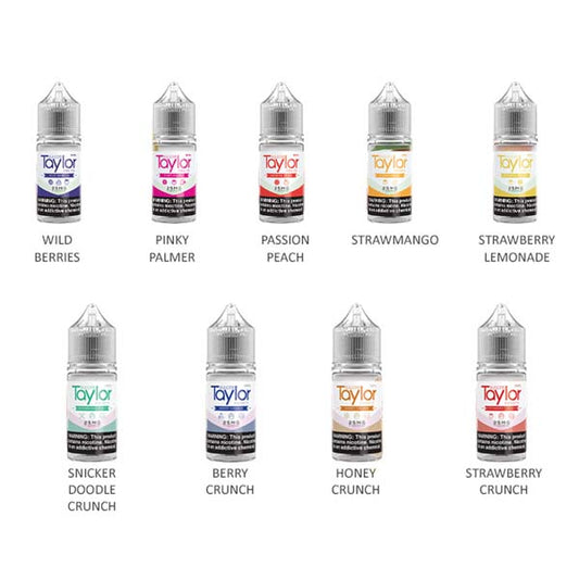 Taylor Salt Series E-Liquid 30mL (Salt Nic) | Group Photo