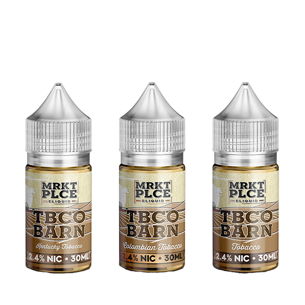 TBCO Barn by MRKT PLCE Salt Series E-Liquid 48mg | 30mL (Salt Nic) Group Photo