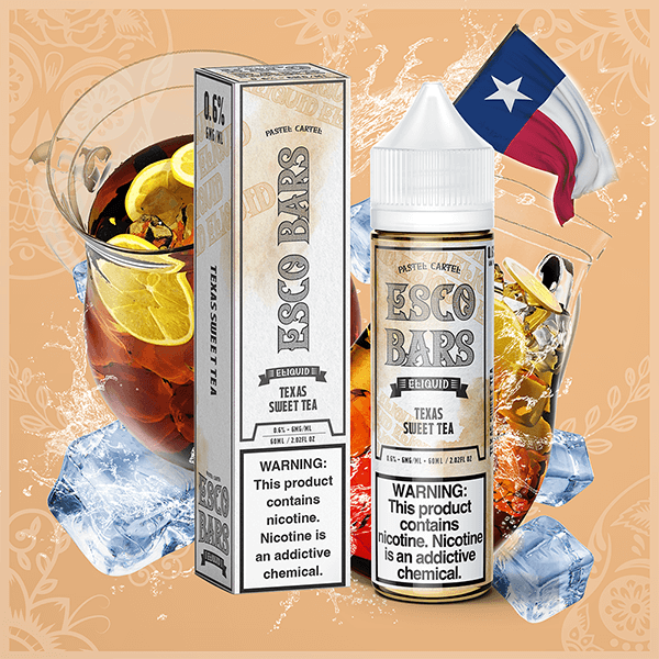 Esco Bars E-Liquid 6mg | 60mL (Freebase) Texas Sweet Tea with Packaging