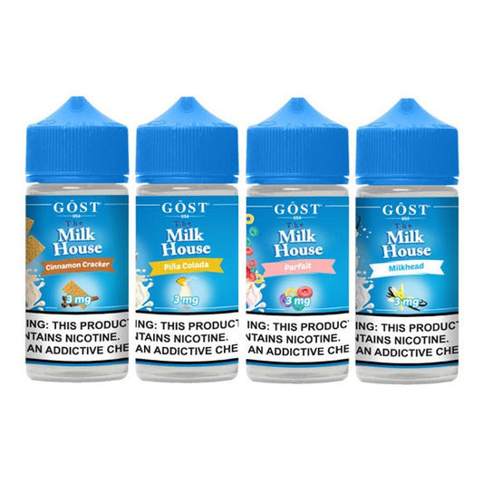 The Milk House Series E-Liquid 100mL (Freebase) | 3mg Group Photo