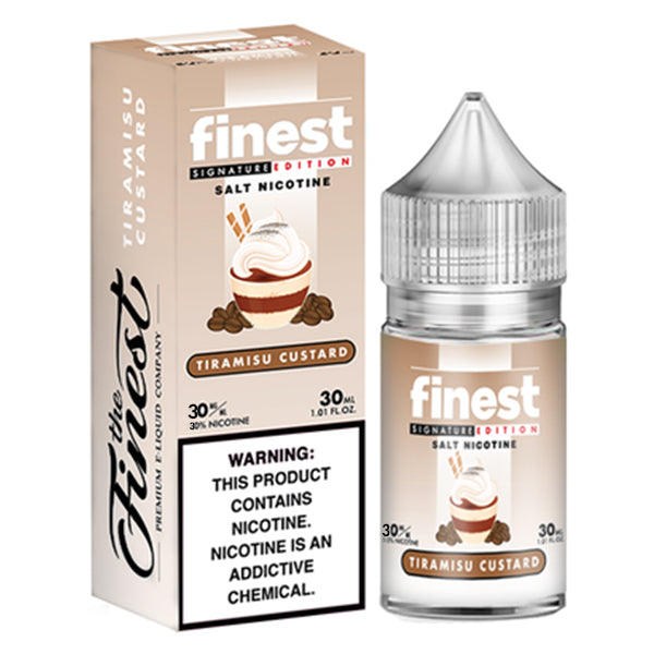 Finest Salt Series E-Liquid 30mL (Salt Nic) | 30mg Tiramisu Custard with packaging