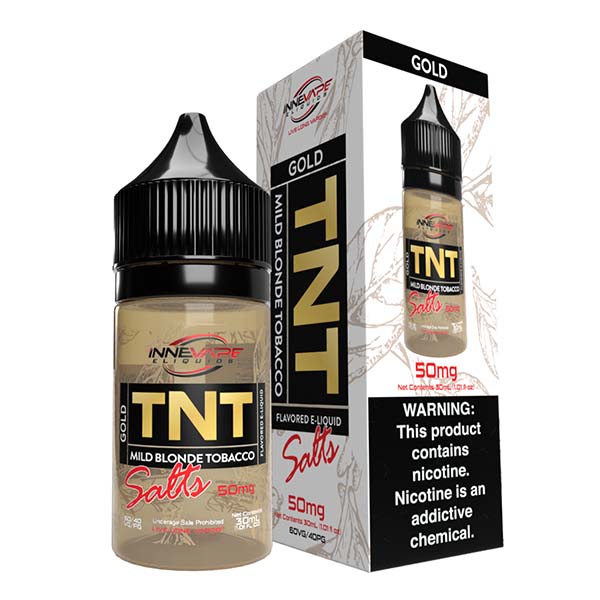 Innevape TNT Salt Series E-Liquid 30mL (Salt Nic) | 50mg TNT Gold with packaging