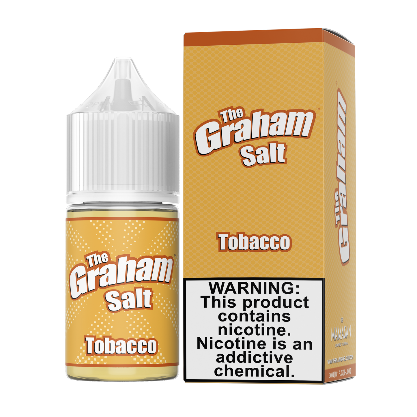 The Graham Salt Series E-Liquid 30mL Tobacco with packaging