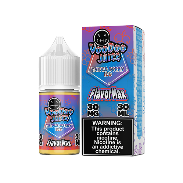 Voodoo Juice FlavorMax Salt Series E-Liquid 30mL Triple Berry Ice with packaging