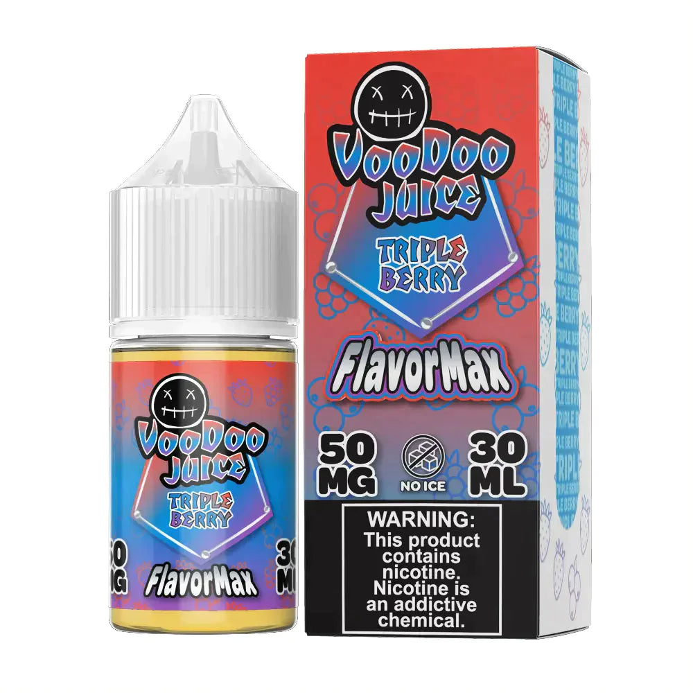 Voodoo Juice FlavorMax Salt Series E-Liquid 30mL Tripple Berry with packaging