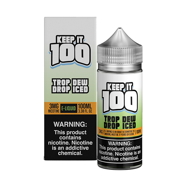 Keep It 100 TFN Series E-Liquid 3mg | 100mL (Freebase) Trop Dew Drop Ice with Packaging