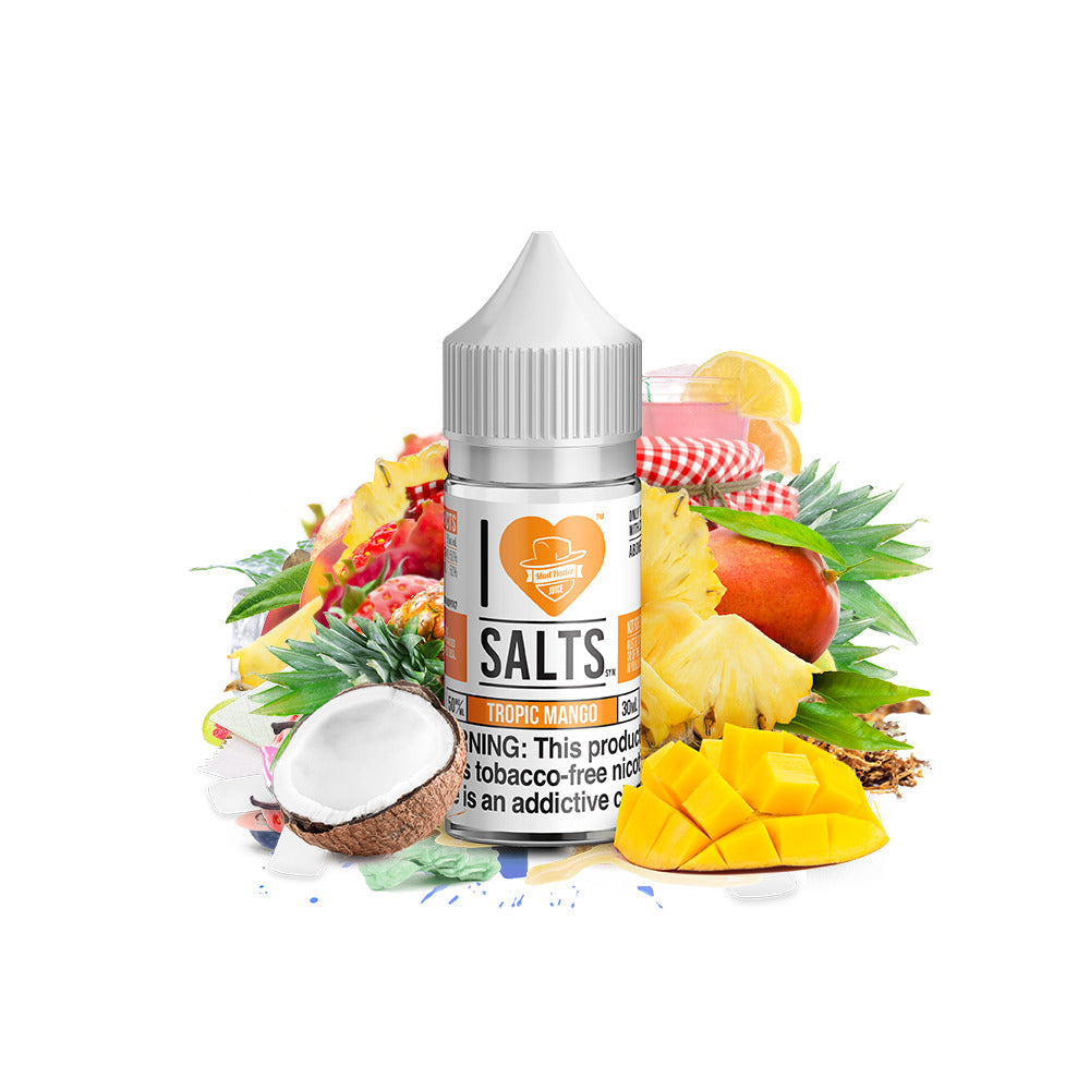 I Love Salts TFN Salt Series E-Liquid 30mL Tropic mango bottle