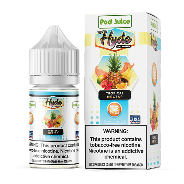 Pod Juice Hyde TFN Salt Series E-Liquid 30mL (Salt Nic) | 55mg Tropical Nectar with packaging