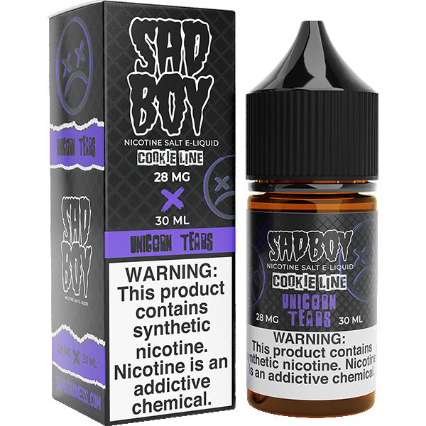 Sadboy Salt Series E-Liquid 30mL (Salt Nic) | 28mg Unicorn Tears with packaging