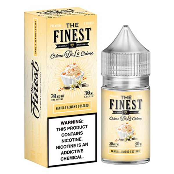 Finest Salt Series E-Liquid 30mL (Salt Nic) | 30mg Vanilla Almond Custard with packaging