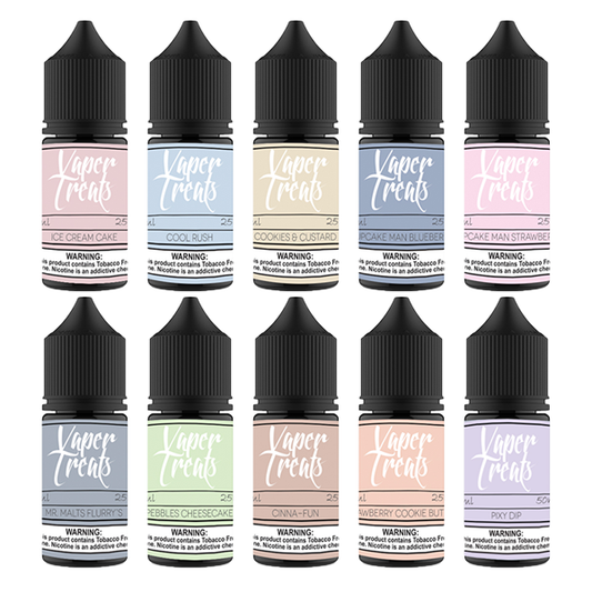 Vaper Treats Salt Series E-Liquid 30mL | 25mg Group Photo