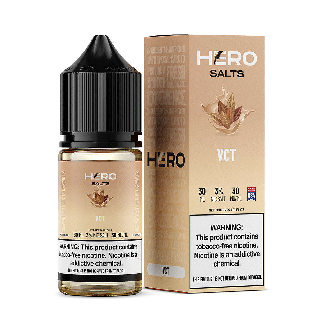 Hero E-Liquid 30mL (Salts) | VCT with packaging