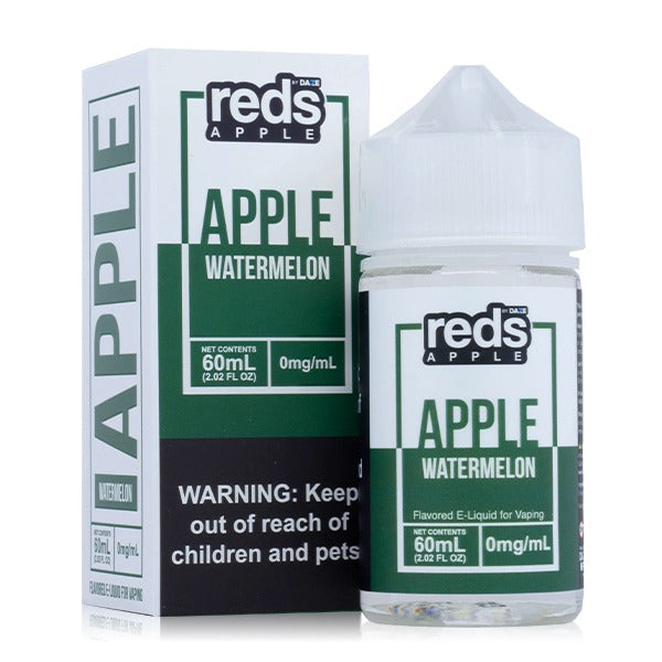 Reds Apple Series E-Liquid 60mL (Freebase) 0mg Watermelon with Packaging