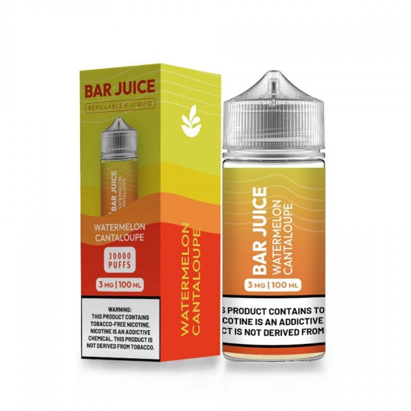 Bar Juice BJ30000 E-Liquid 100mL (Freebase) | 3mg Watermelon Cantaloupe with packaging