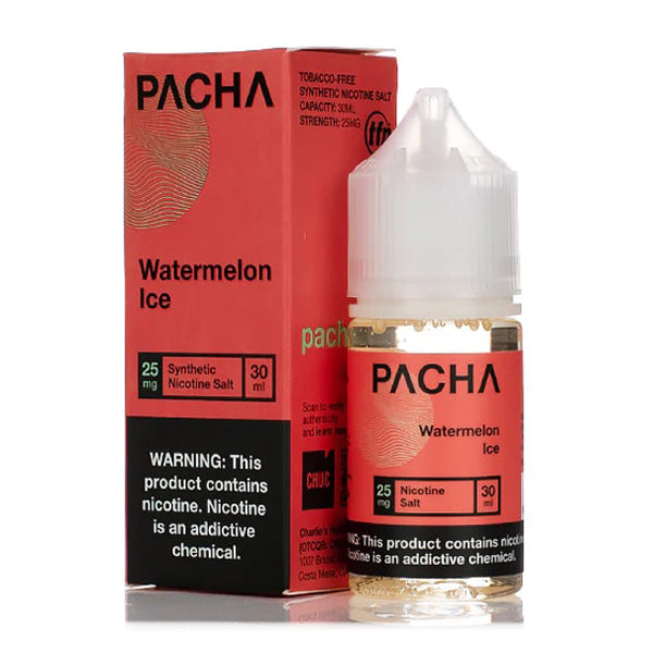 Pachamama TFN Salt Series E-Liquid 25mg | 30mL (Salt Nic) Watermelon Ice with Packaging