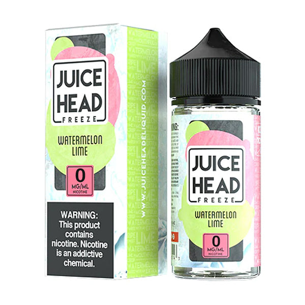 Juice Head Series E-Liquid 0mg | 100mL (Freebase) Watermelon Lime Freeze with Packaging