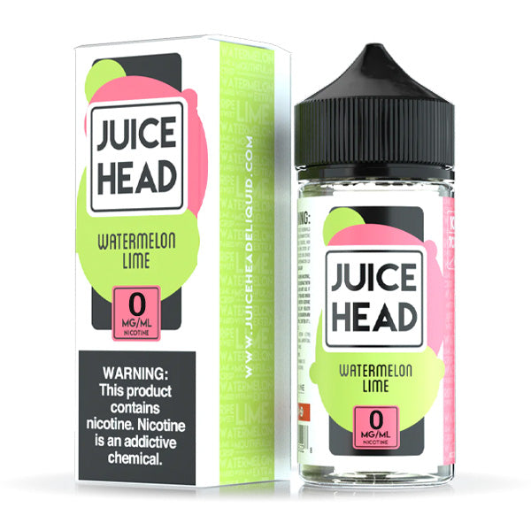 Juice Head Series E-Liquid 0mg | 100mL (Freebase) Watermelon Lime with Packaging