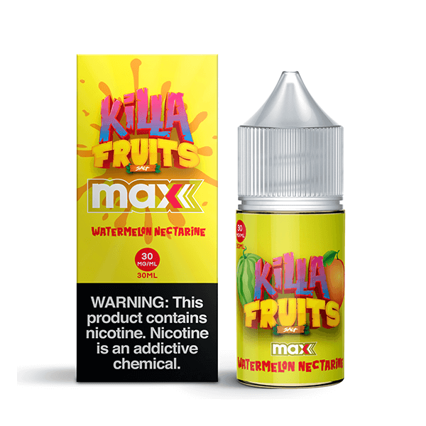 Killa Fruits Max TFN Salt Series E-Liquid 30mL (Salt Nic) | 30mg Watermelon Nectarine with packaging