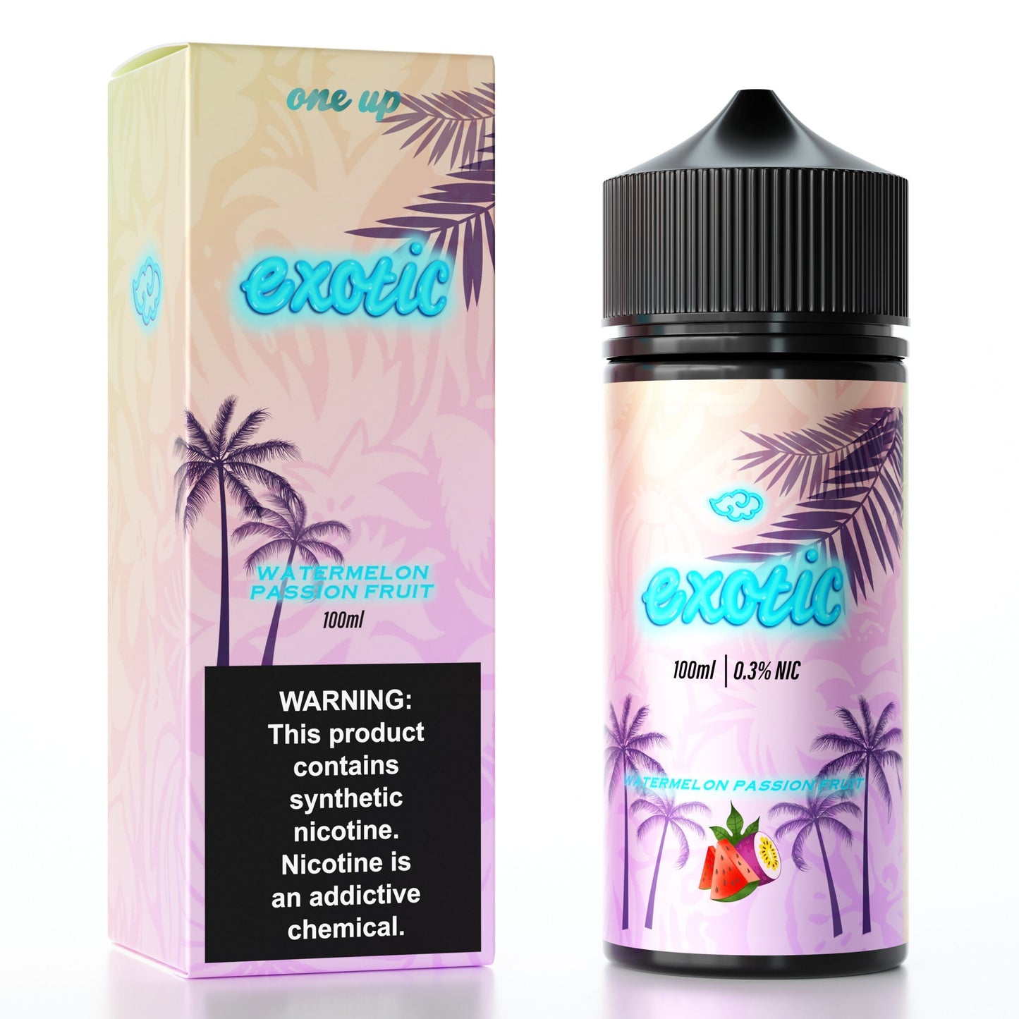 One Up TFN E-Liquid 12mg | 100mL (Freebase) Watermelon Passion Fruit With Packaging