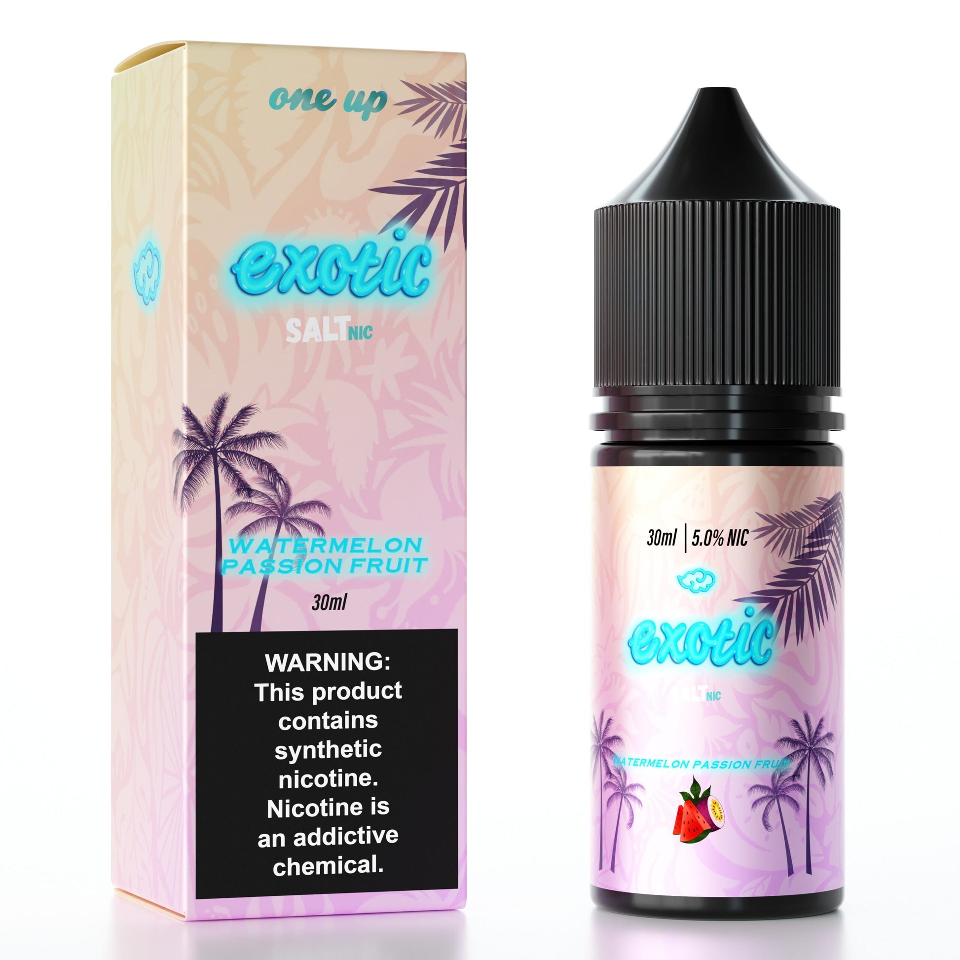 One Up TFN Salt Series E-Liquid 25mg | 30mL (Salt Nic) Watermelon Passion Fruit With Packaging