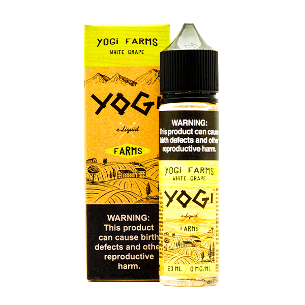 Yogi E-Liquid 60mL | 0mg (Original & Farms Series) White Grape with Packaging