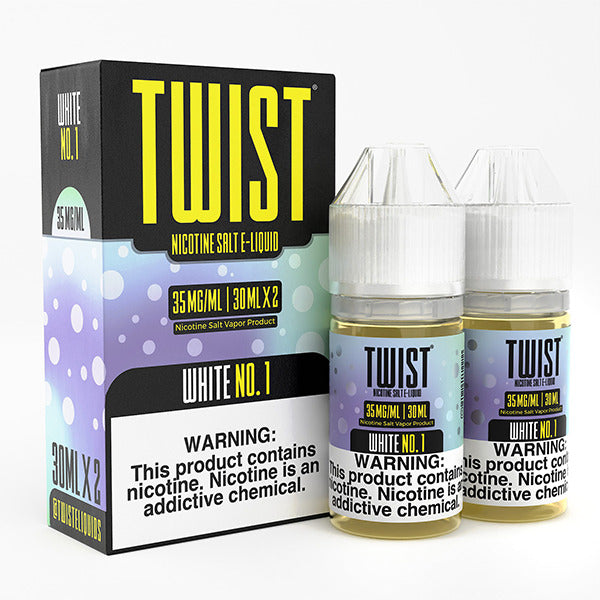 Twist Salts Series E-Liquid x2-30mL White 1 with packaging