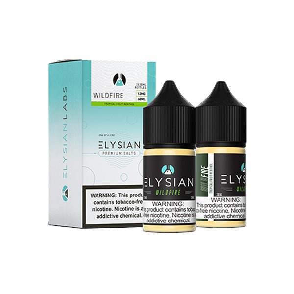 Elysian Salt Series E-Liquid x2-30mL (Salt Nic) | 12mg Wild Fire with packaging