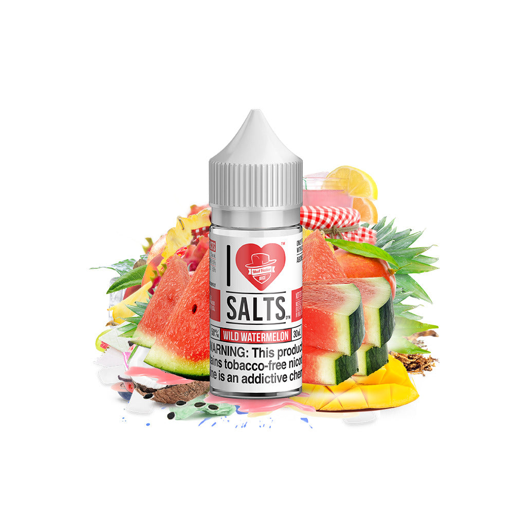 I Love Salts TFN Salt Series E-Liquid 30mL Wild Watermelon bottle