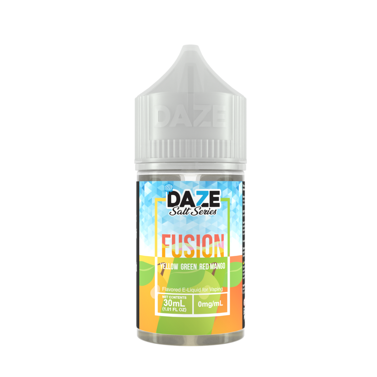 7Daze Fusion Salt Series E-Liquid 30mL (Salt Nic) | 30mg Yellow Green Red Mango Iced