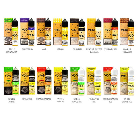 Yogi E-Liquid 60mL | 0mg (Original & Farms Series) Group Photo