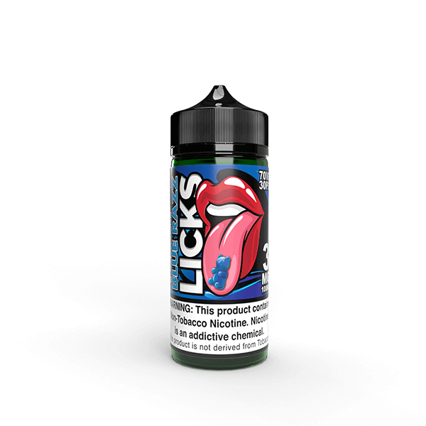 Licks TFN by Juice Roll Upz E-Liquid 100mL (Freebase) | 3mg Yummi Blue Razz