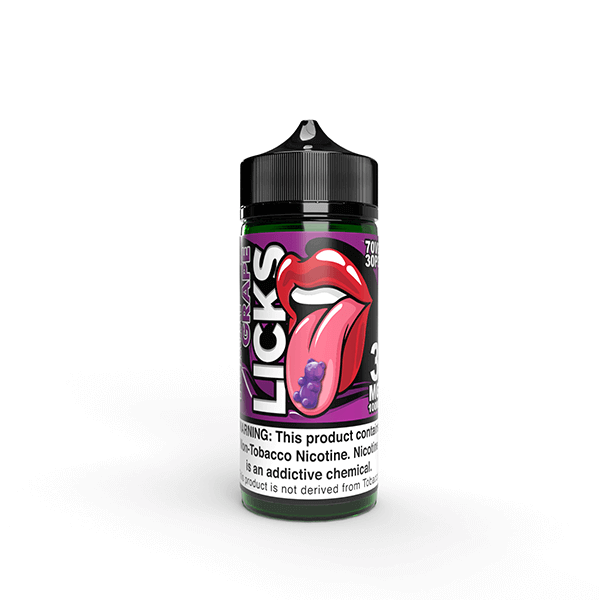 Licks TFN by Juice Roll Upz E-Liquid 100mL (Freebase) | 3mg Yummi Grape