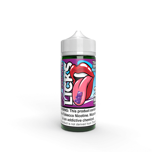 Licks TFN by Juice Roll Upz E-Liquid 100mL (Freebase) | 3mg Yummi Grape Frozty